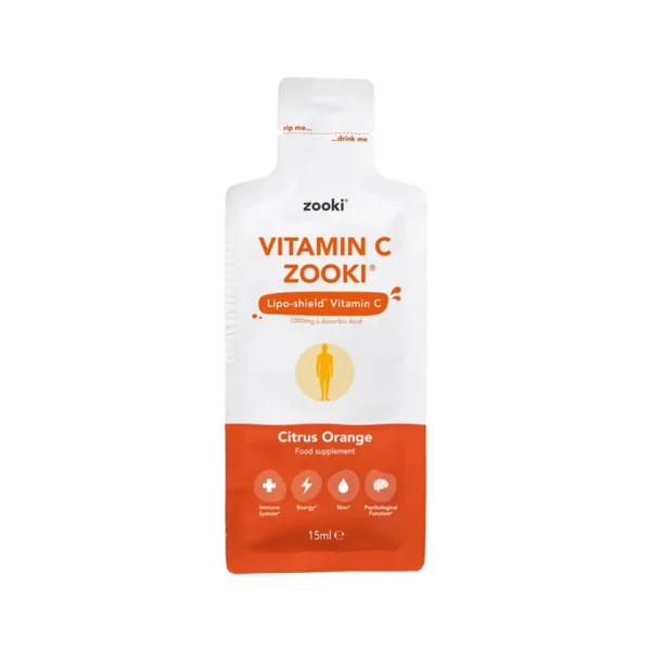 英國 Zooki® 強效脂質體維他命C (1000mg) #香橙味 14包 x15ml