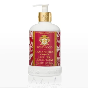 Saponificio Artigianale Fiorentino 【黃金奢華系列】100% 植物玫瑰木和桂花有機沐浴露 500ml (Rosewood & Osmanthus)