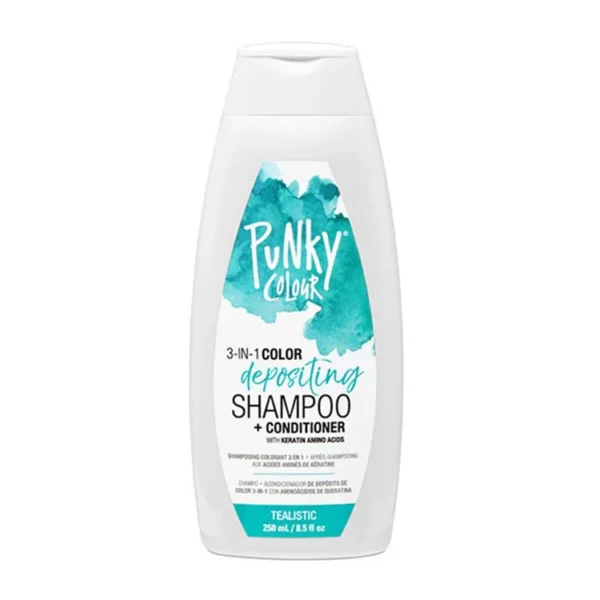 美國 Punky Colour - #孔雀藍 -染色+洗髮乳+護髮素 3合1 （250ml)