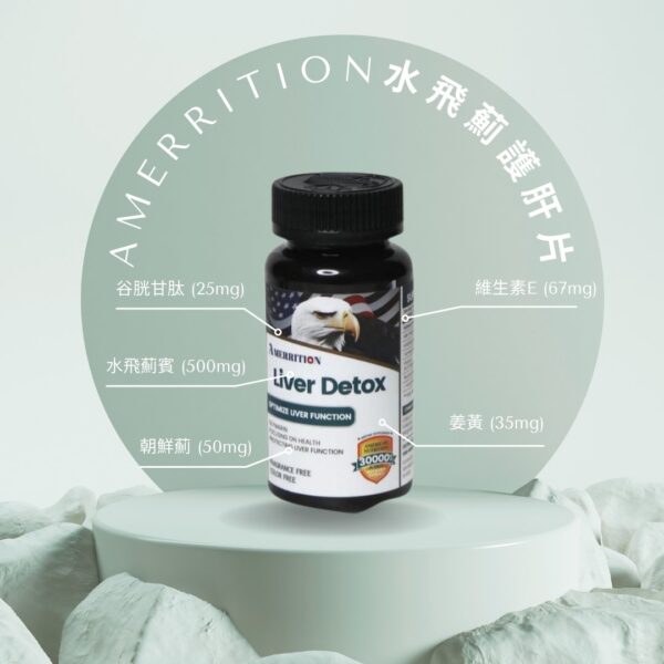 Amerrition - 水飛薊護肝片｜肝臟補充劑｜護肝排毒｜熬夜喝酒｜守護肝臟必備 - Image 2
