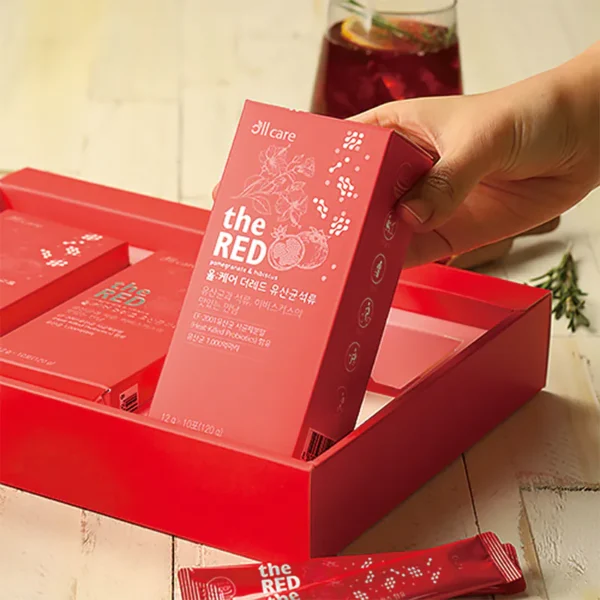 不添加防腐劑、色素或其他添加物，天然產品 -- 韓國製造The Red紅石榴木槿益生菌汁