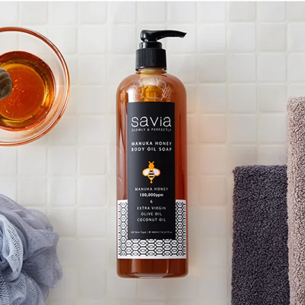 Savia 天然麥蘆卡蜂蜜消炎抗菌保濕滋潤抗氧化潔膚沐浴露 - Image 2