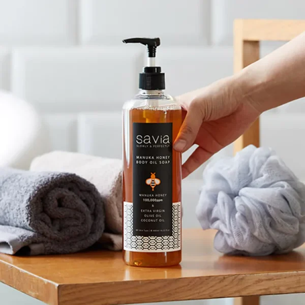 Savia 天然麥蘆卡蜂蜜消炎抗菌保濕滋潤抗氧化潔膚沐浴露 - Image 3